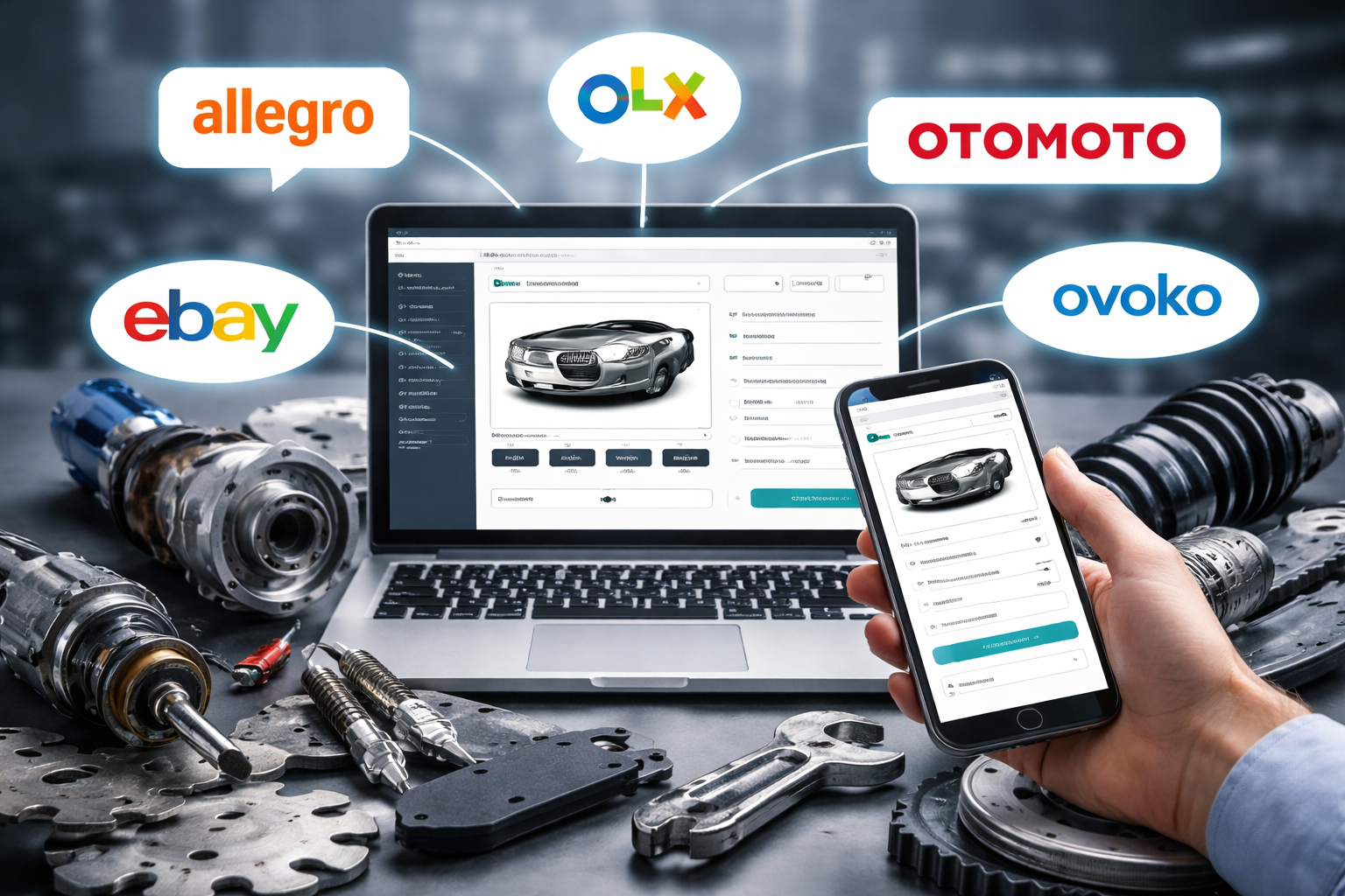 Części samochodowe w sprzedaży online